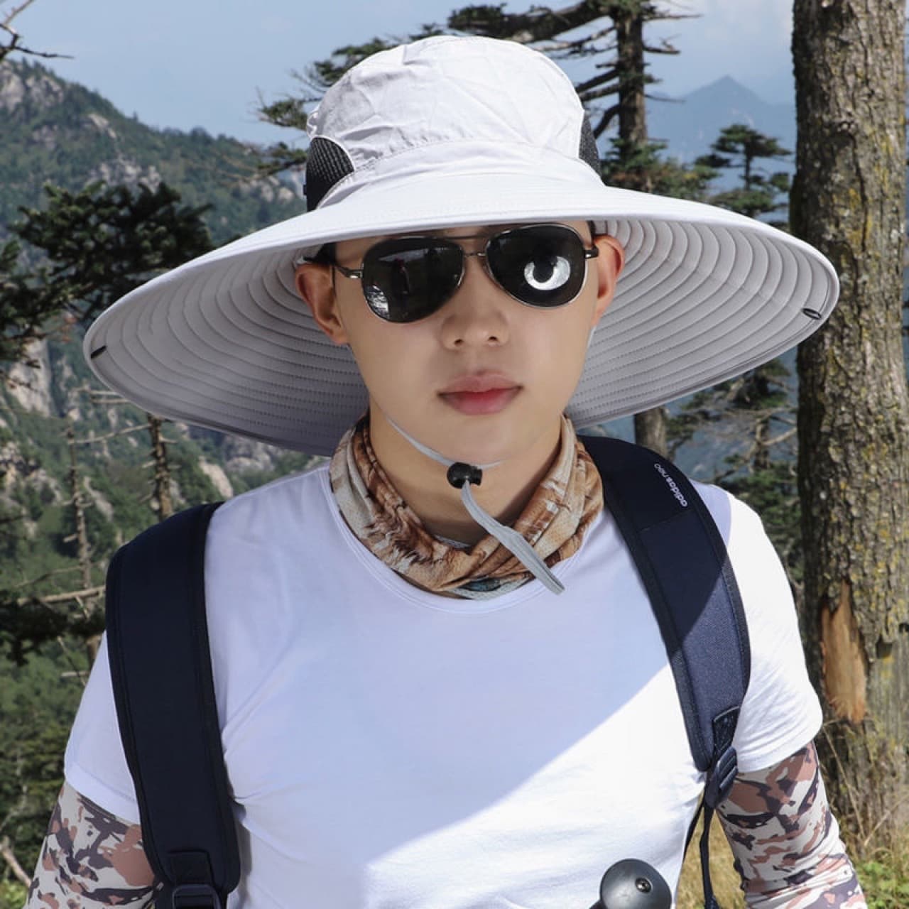 Summer travel climbing sun hat solar-powered, sun protection 4