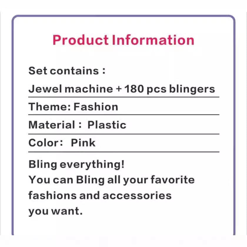 Cross-border magic drilling machine blingbling girl's house nail drilling machine hair stickers drilling machine gifts and toys 4