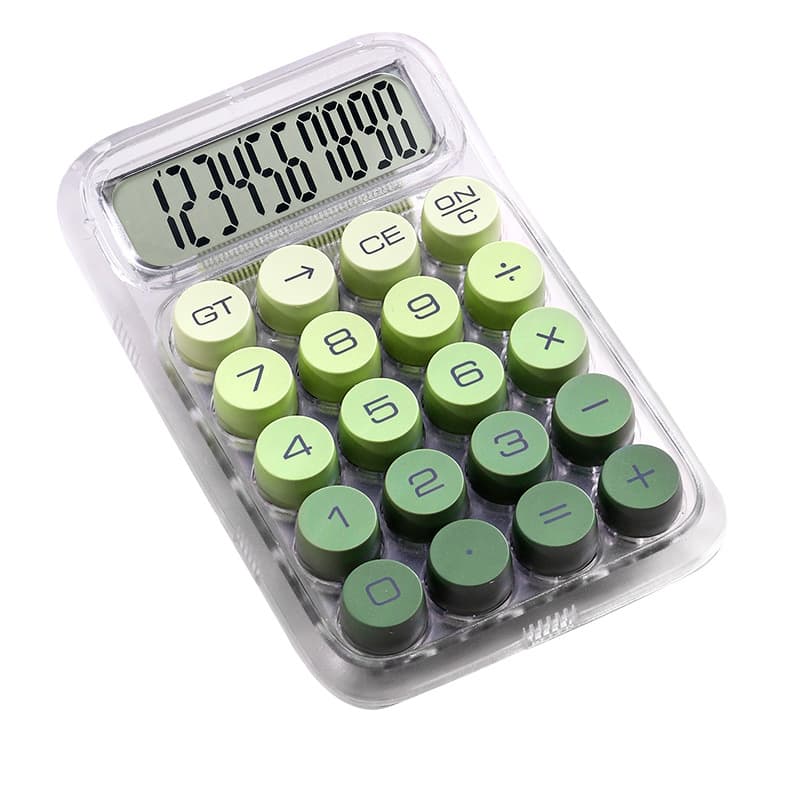 High -value transparent calculator goddess model financial business desktop portable college student senior mechanical computer 5