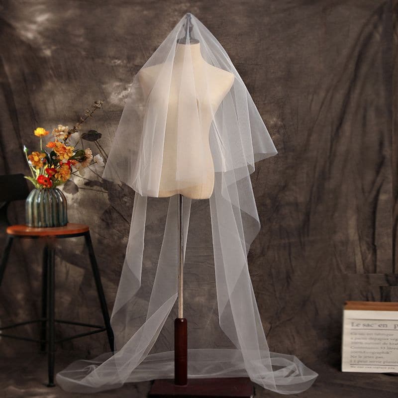 HD single -layer long pushes bride clear scratching yarn naked yarn free shape Korean medium hard yarn shape gauze no hair comb 2