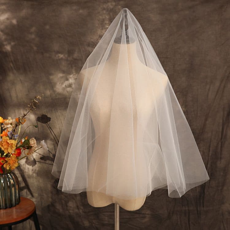 HD single -layer long pushes bride clear scratching yarn naked yarn free shape Korean medium hard yarn shape gauze no hair comb 3