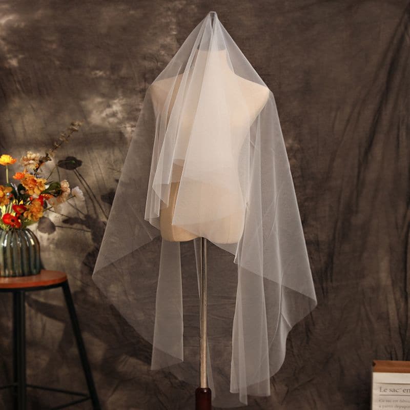 HD single -layer long pushes bride clear scratching yarn naked yarn free shape Korean medium hard yarn shape gauze no hair comb