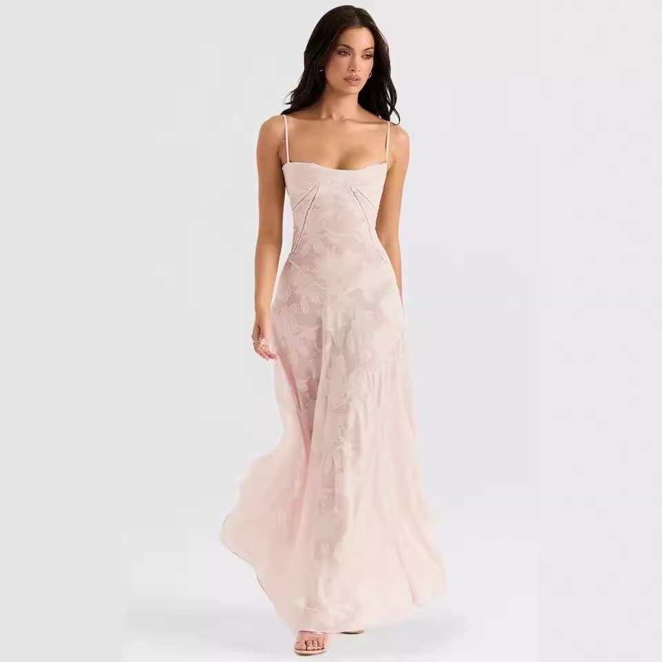 Sexy shiffon evening dress sleevless, lifting effect, backless, square neckline, graduation party 3