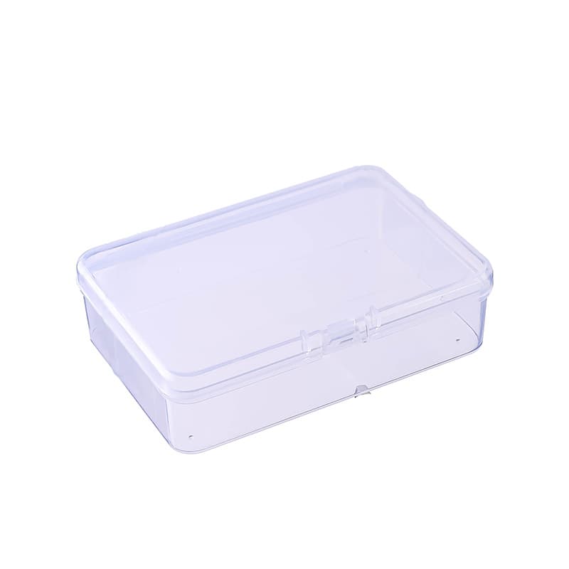 Rectangular transparent plastic storage box, accessory for manicure 5