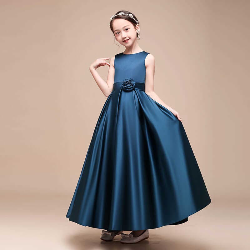 Summer children's flower girl dress, piano performance costume, evening dress, western style 3