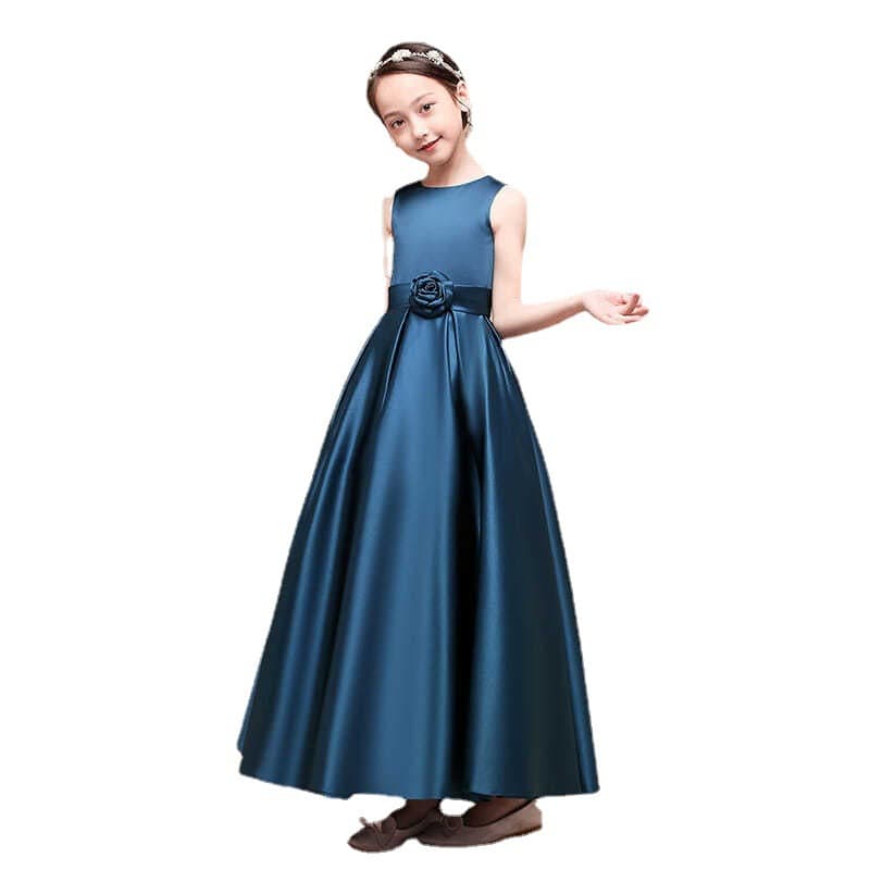 Summer children's flower girl dress, piano performance costume, evening dress, western style 5
