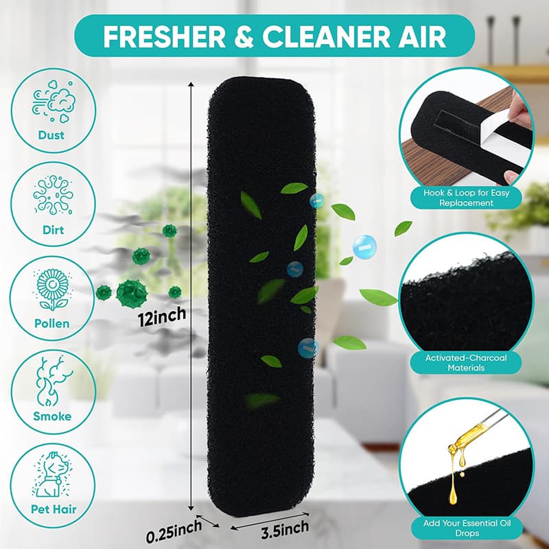 Cross -border hanging fan activated carbon filter cotton fan blades coconut activated carbon high -efficiency air purification G 4 filter cotton 3