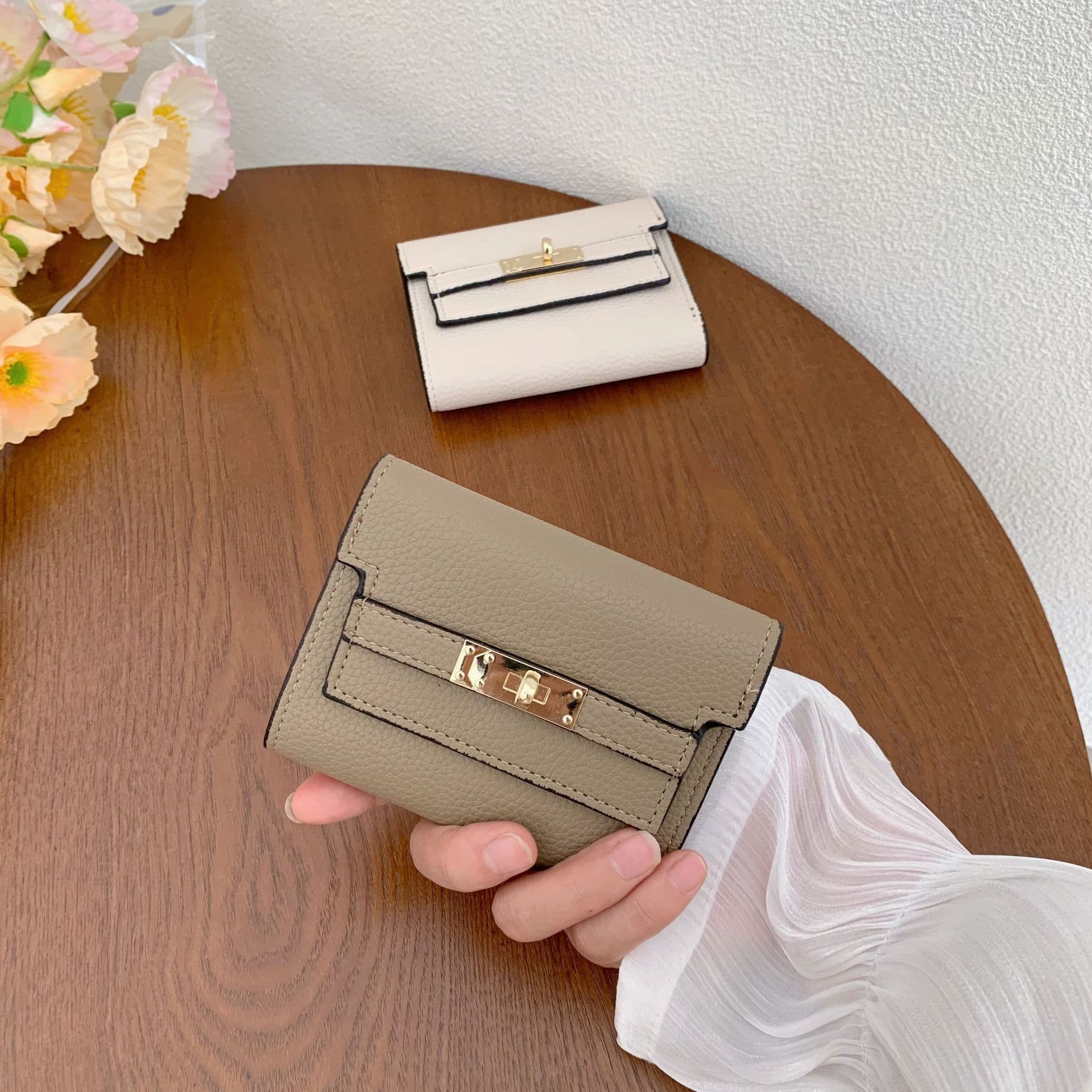 (Cross-border trading), wallet, folding shoulder bag, short small clutch bag, high-end 2