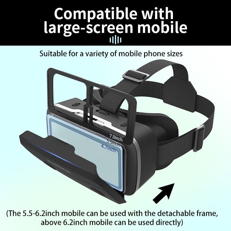 Cross -border VRShineCon Thousand Fantasy Magic Mirror Virtual Reality G15 VR Glasses Mobile 3D Movie Game glasses 3