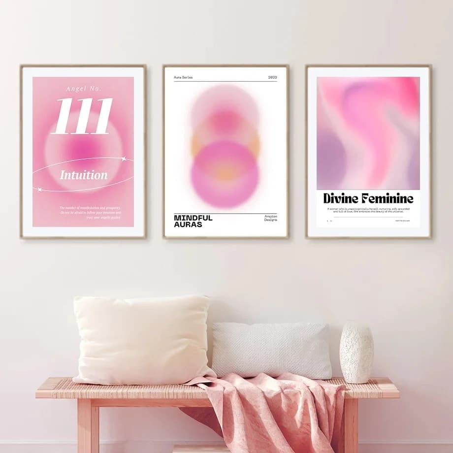 Pink Angel Digital Poster Print Flower Market Exhibition Gallery Wall Art Canvas Painting Living Room Decoration Picture 4