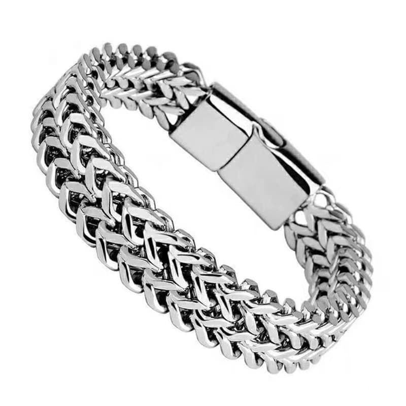 (Cross-border trading), men's bracelet hip-hop style stainless steel, simple and elegant design, punk style 3