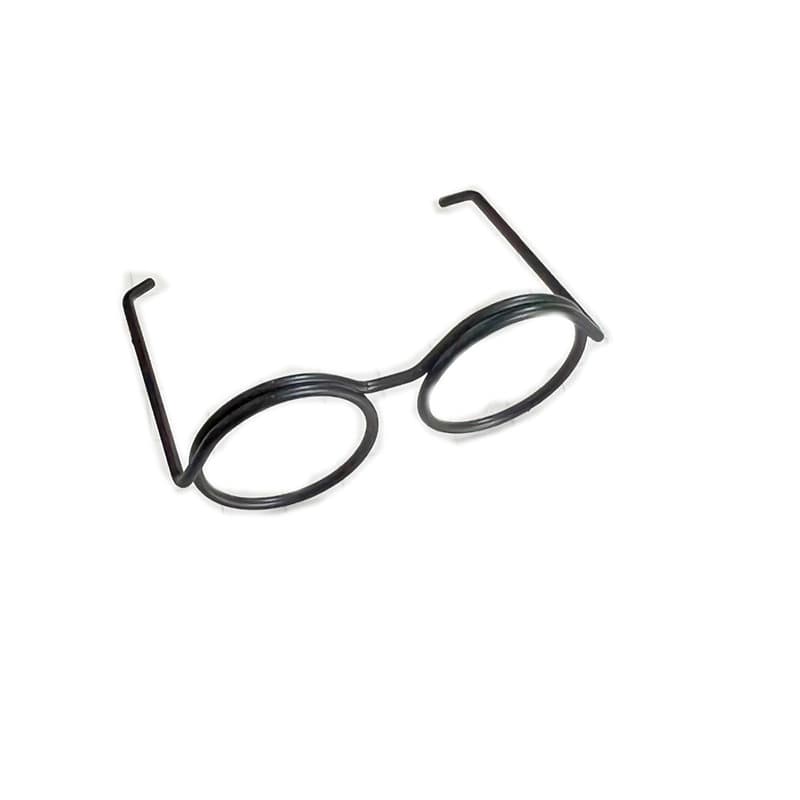 Black small glasses, doll, small eyes, Pilsan Play Car with accessories, 5 cm, with little bears, DIY 5