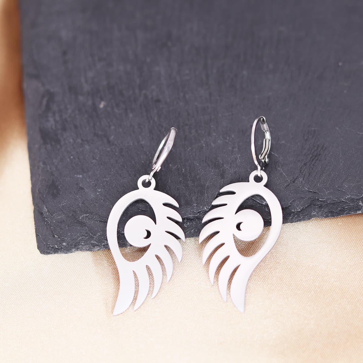 Retro fashionable earrings stainless steel, jewelry, boho style, Birthday gift 3