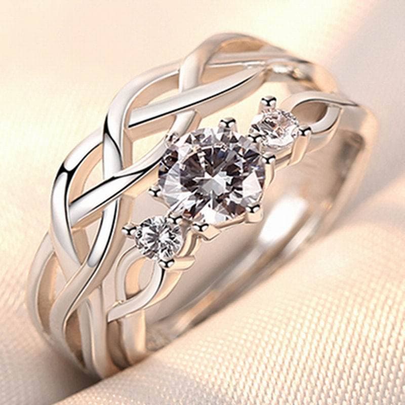 (Wholesale), platinum adjustable ring for St. Valentine's Day, for beloved, Korean style, simple and elegant design, internet celebrity 3