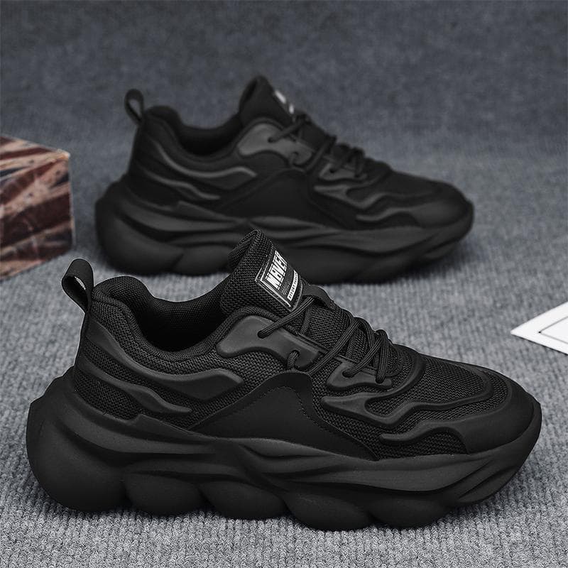 Universal lightweight breathable trend sneakers platform for leisure, height increasing, for running 2