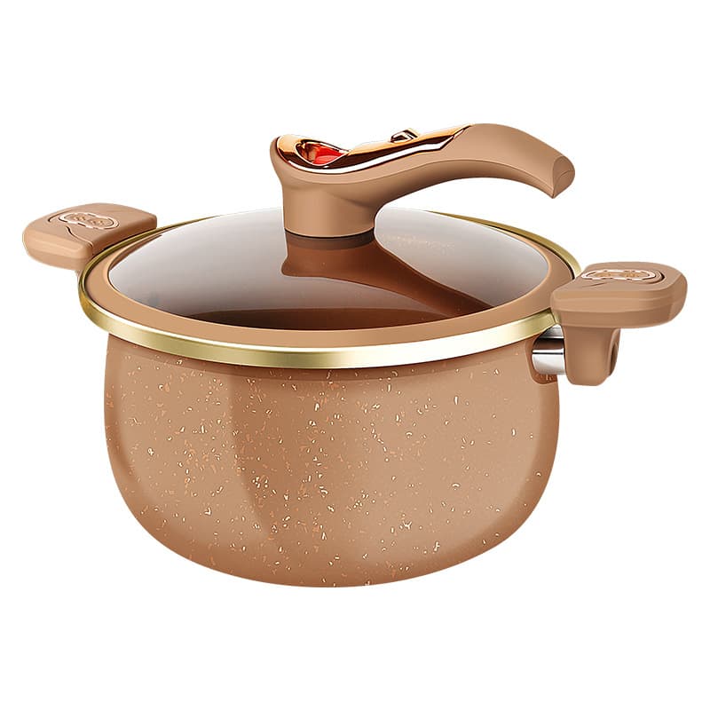 Pink Micro-Pressure Non-Stick Cooker 5