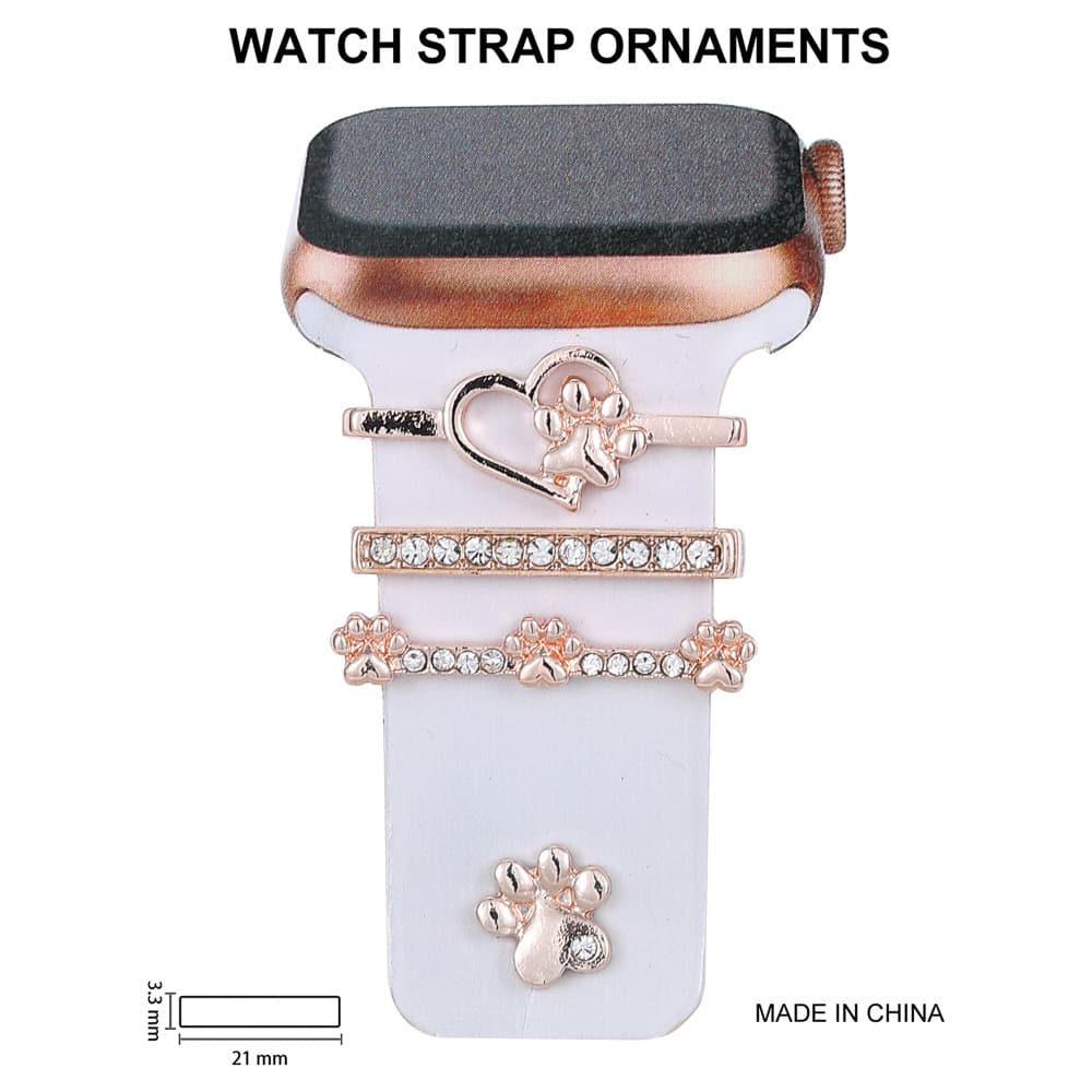 Suitable for Apple Watch Decoration Ring Apple Watch Smart Silicone Strap Diamond Decoration Buckle Decoration Stud 4