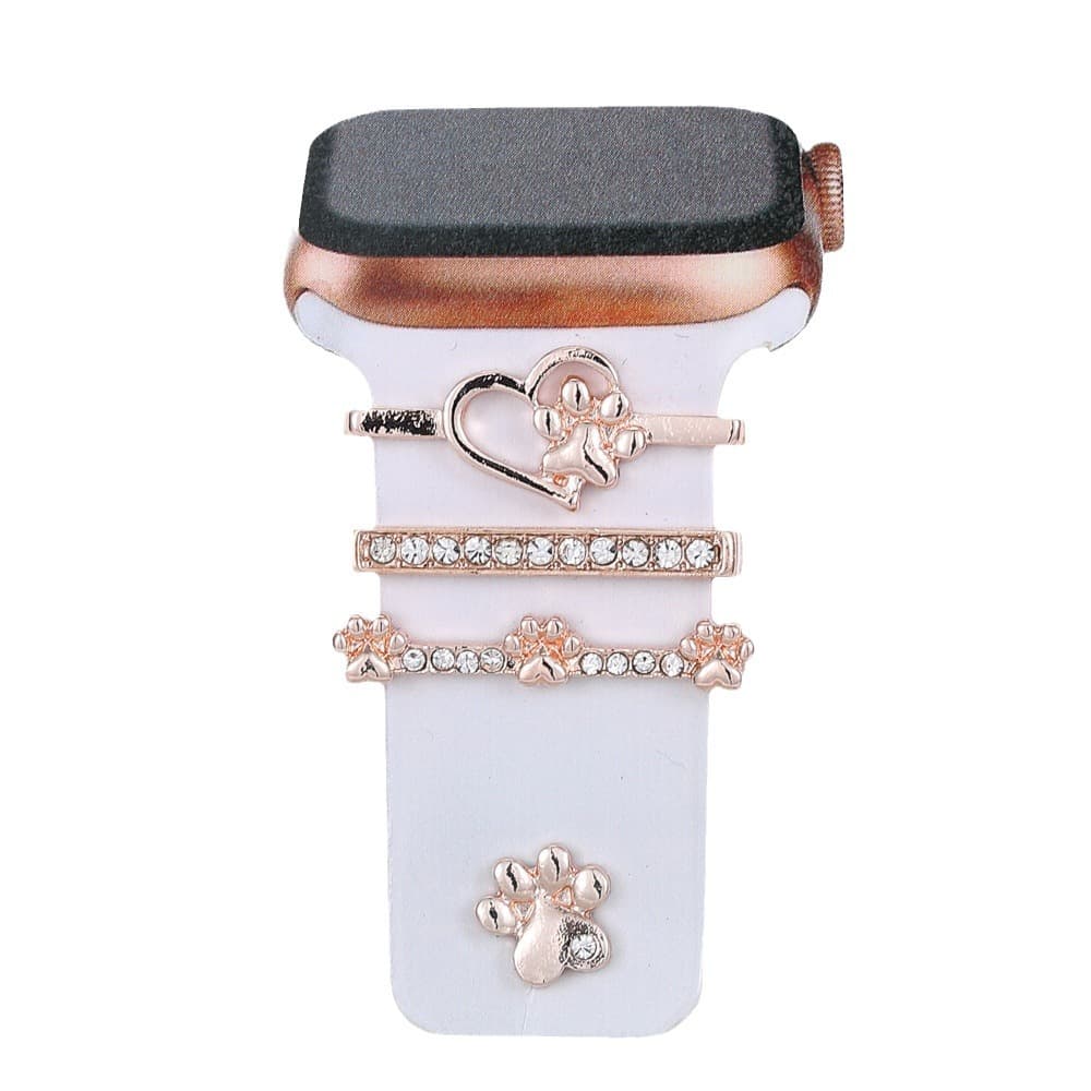 Suitable for Apple Watch Decoration Ring Apple Watch Smart Silicone Strap Diamond Decoration Buckle Decoration Stud 5