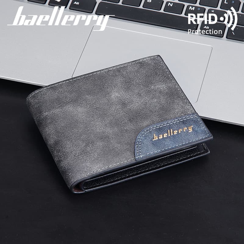 (Cross-border trading), short retro minimalistic suede wallet 3