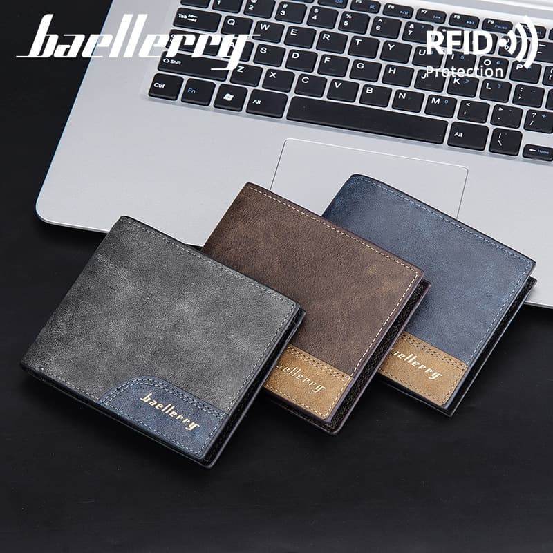 (Cross-border trading), short retro minimalistic suede wallet 4
