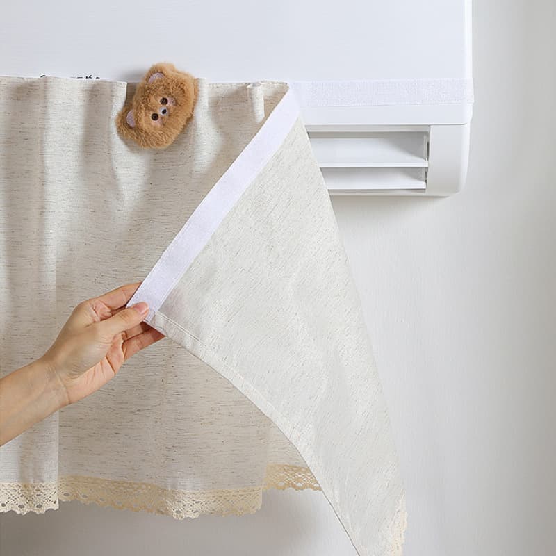 Central air-conditioning windshield door curtain baby curtain cover gauze installation-free air-conditioning cover baby protection installation-free 2