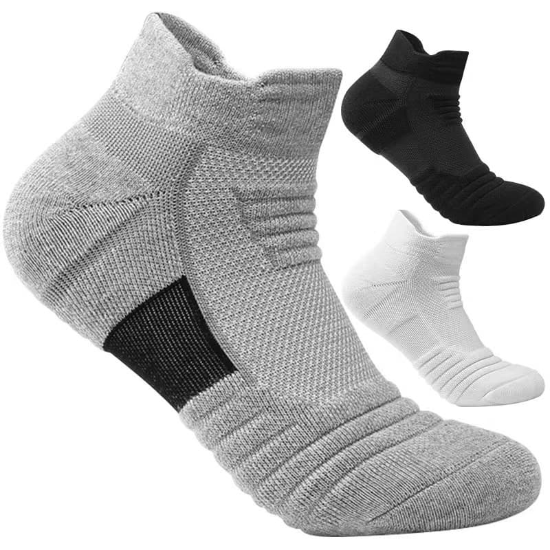 Basketball thin breathable travel socks, increased thickness, mid length, absorbs sweat and smell, for running