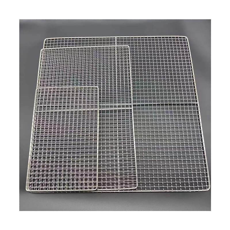 Barbecue net, galvanized barbecue mesh with coarse grilled meat mesh stainless steel barbecue mesh square -shaped barbecue net wholesale 5