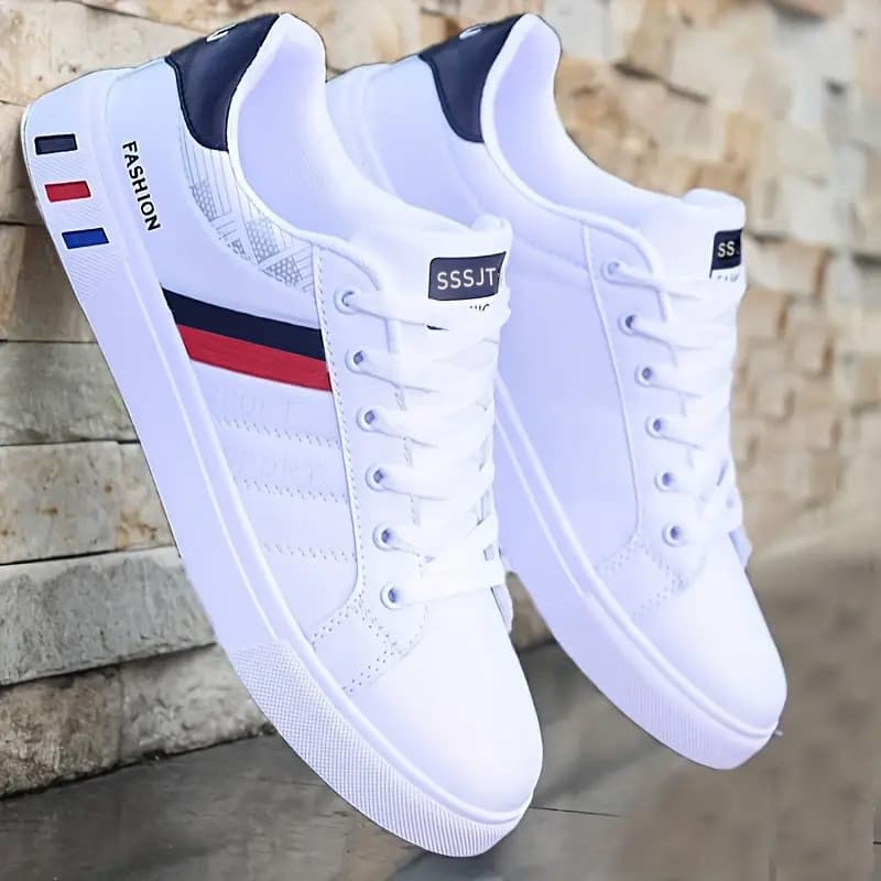 (Cross-border trading), men's trend casual footwear for leisure, breathable low extra large white sneakers, trend of season, plus size 2