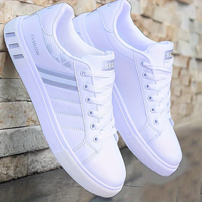 (Cross-border trading), men's trend casual footwear for leisure, breathable low extra large white sneakers, trend of season, plus size 3
