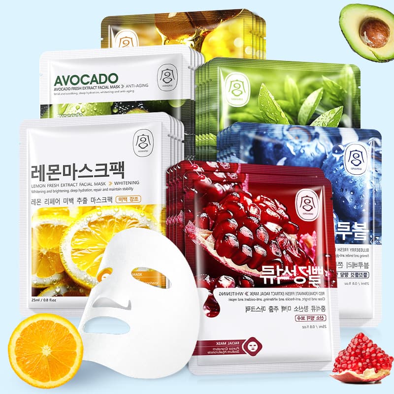 (Cross-border trading), (Wholesale), brightening revitalizing face mask, English, freckle removal