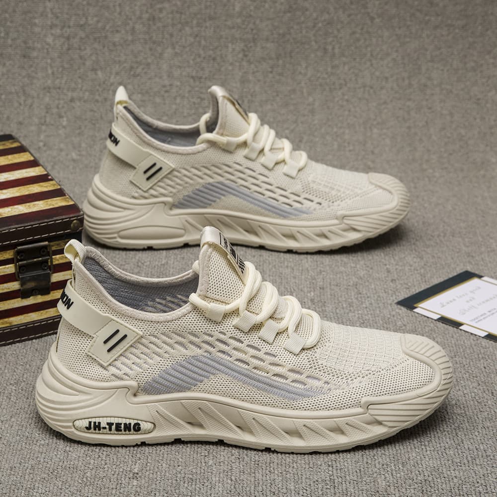 Men's shoes summer and autumn mesh sports shoes men's new breathable non-stinky feet sports shoes casual shoes outdoor shoes cross-border 2