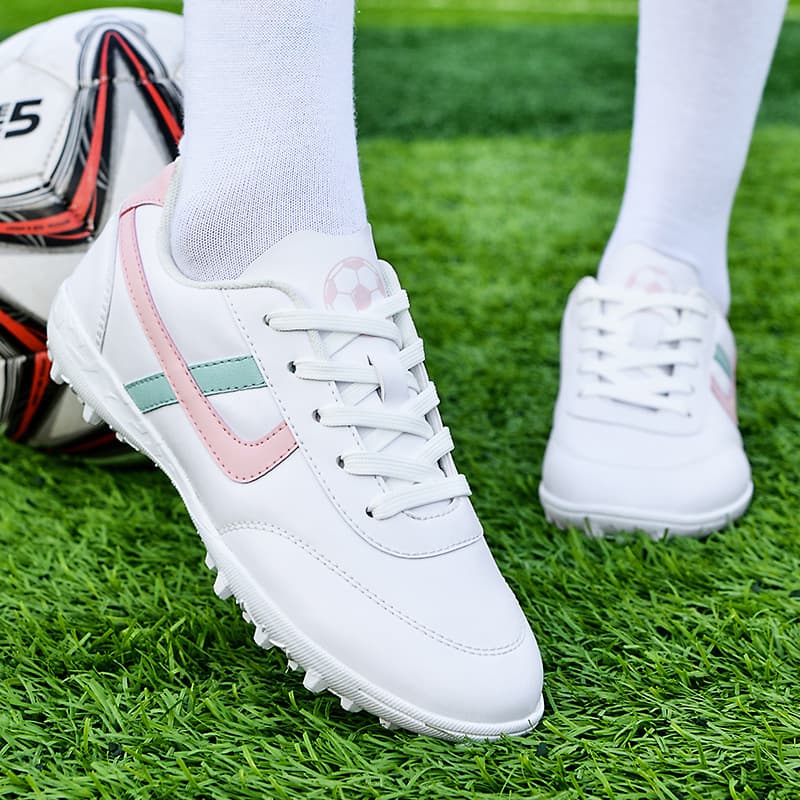 Children's boots for students, fuchsia comfortable footwear for men and women for training, Korean style, with spikes
