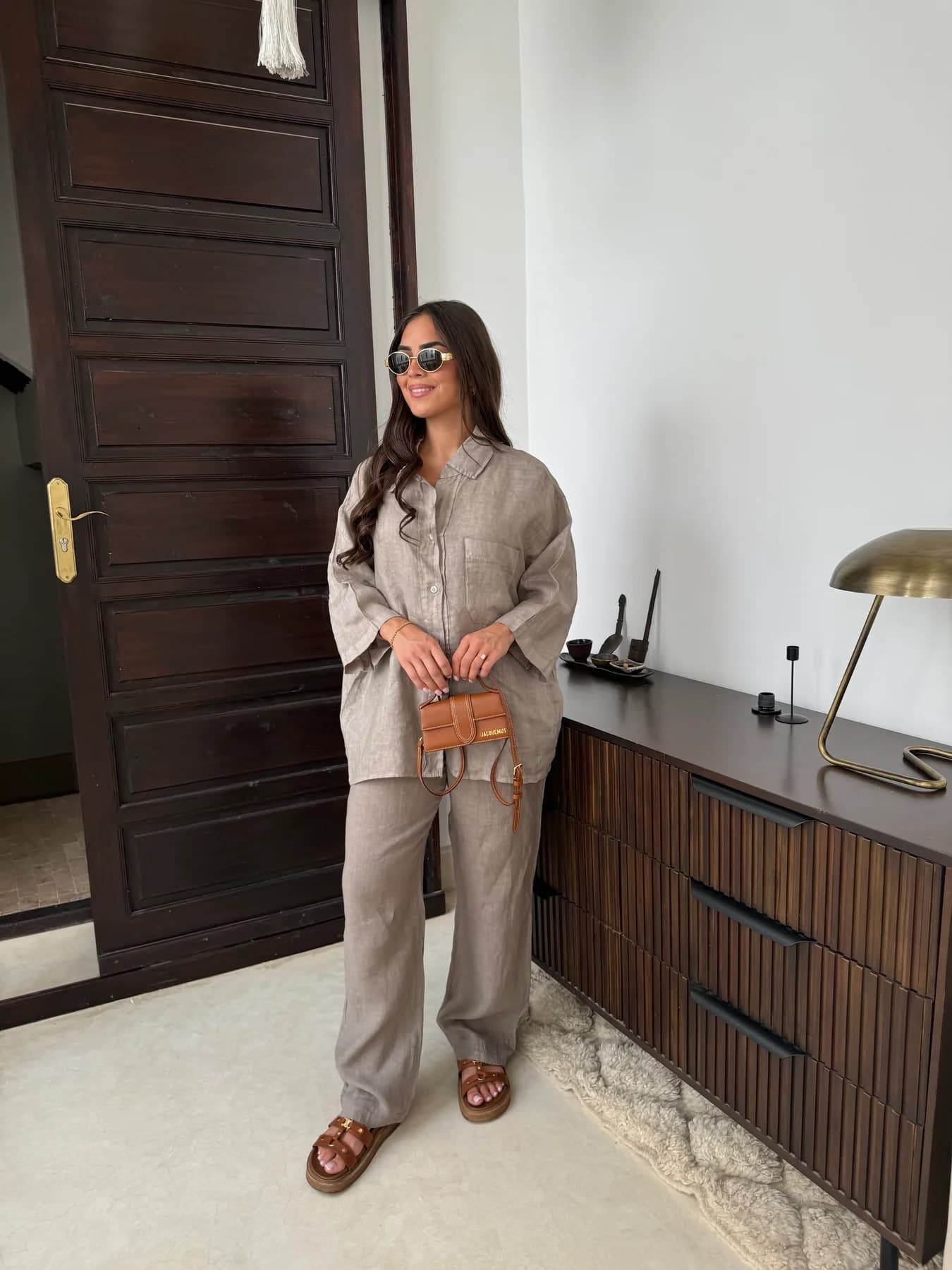 (Cross-border trading), summer autumn elegant set, shirt, 2024 years, European style, cotton and linen 2
