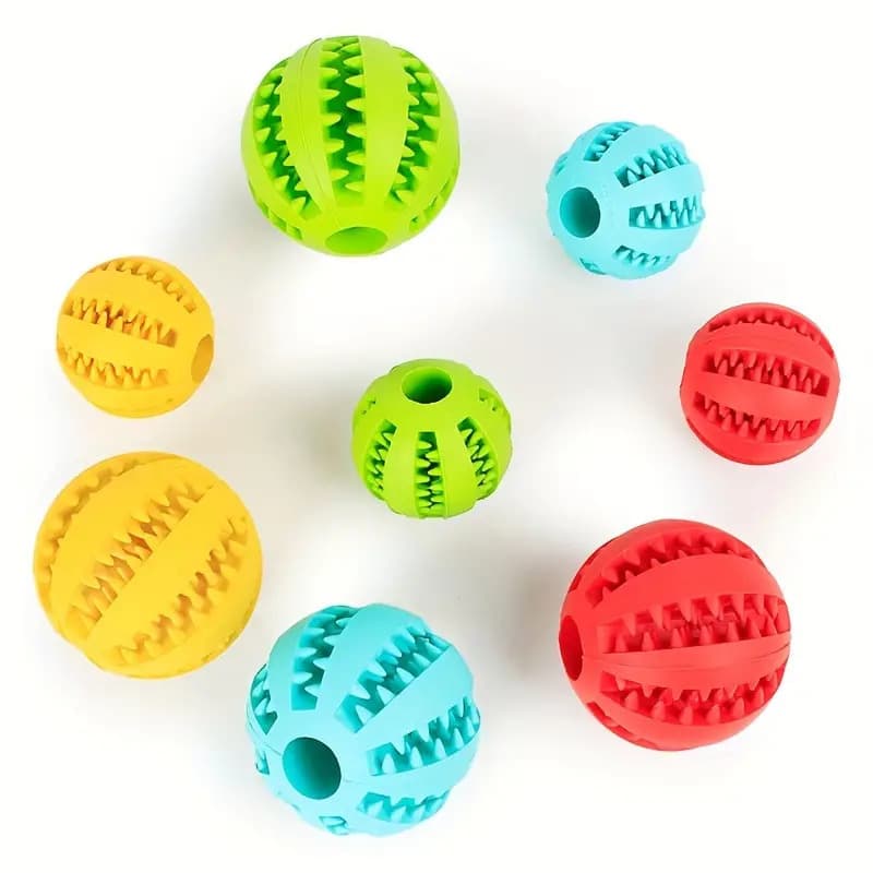 Pet Interactive Treat Dispensing Chew Ball - Durable Toy for Dogs 5