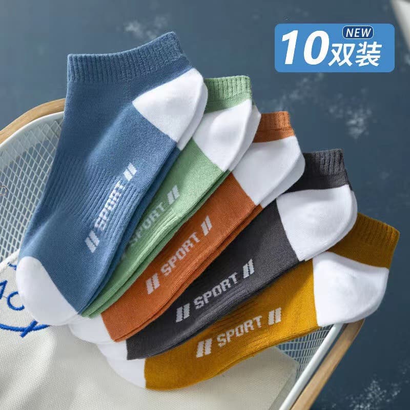 Summer thin low invisible men's knee socks low-cut, absorbs sweat and smell
