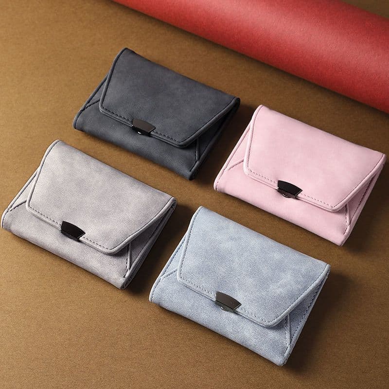 Wallet, short retro shoulder bag, matte small design card holder, 2023 collection 4