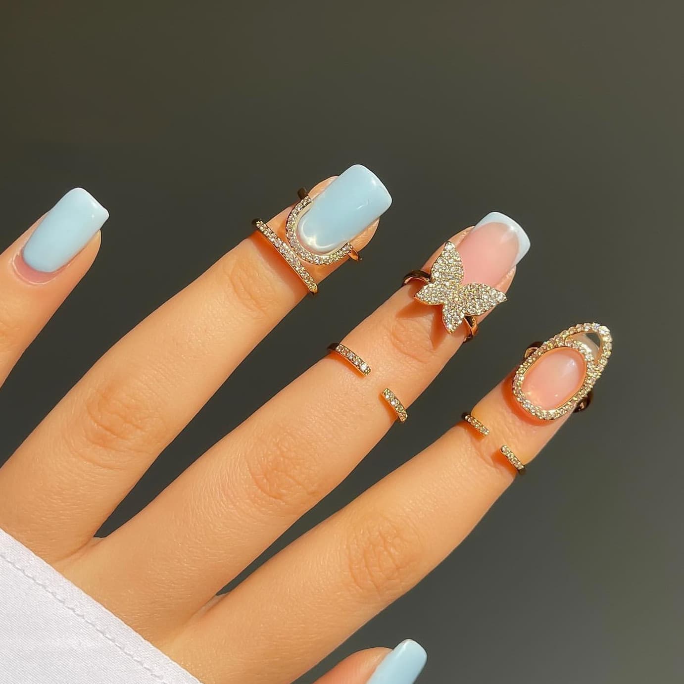 Ring, copper sophisticated adjustable stone inlay, high-quality style, light luxury style, simple and elegant design 2