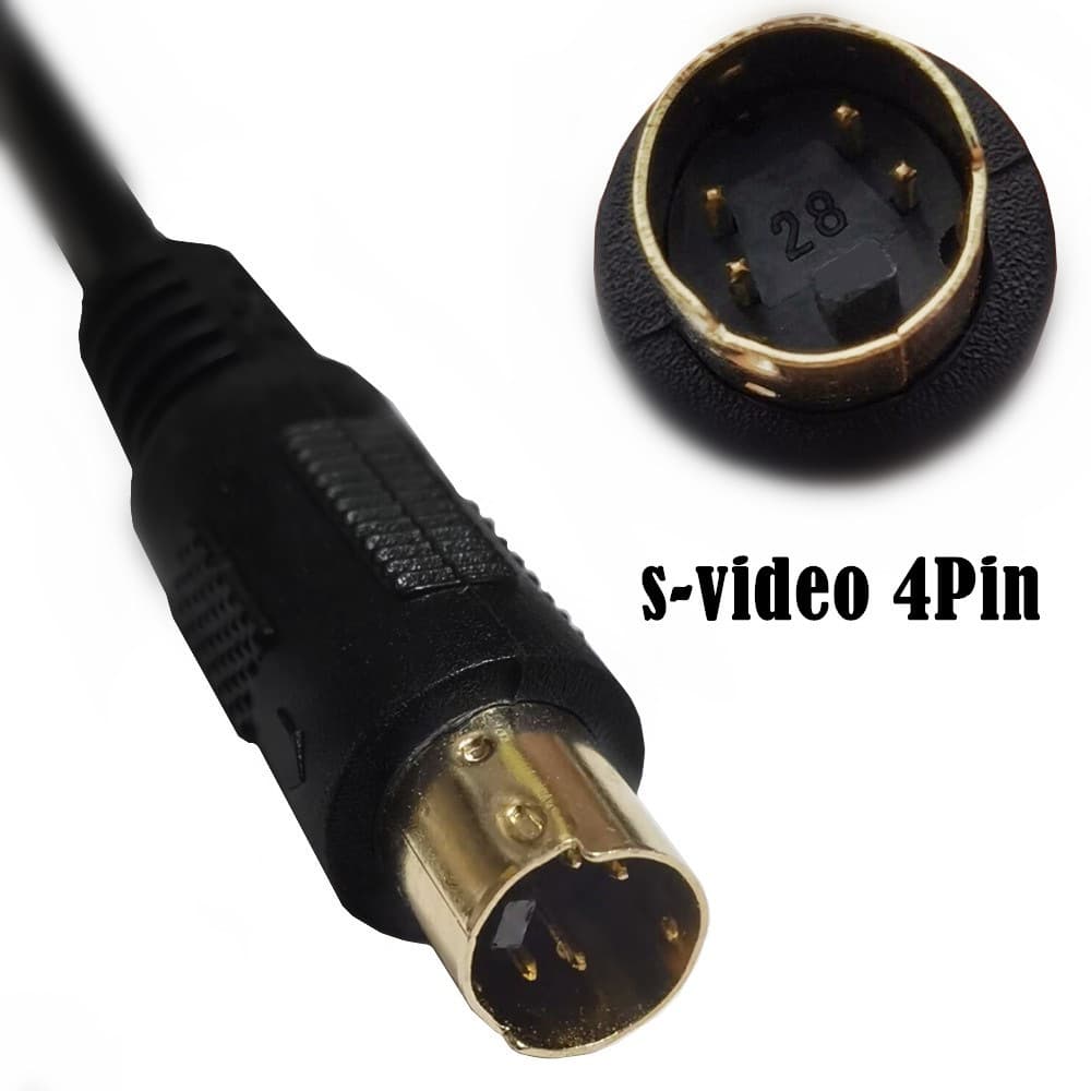 S-terminal line four-pin video cable TV AV connection S-video terminal line MD4P father-in-law connection 5
