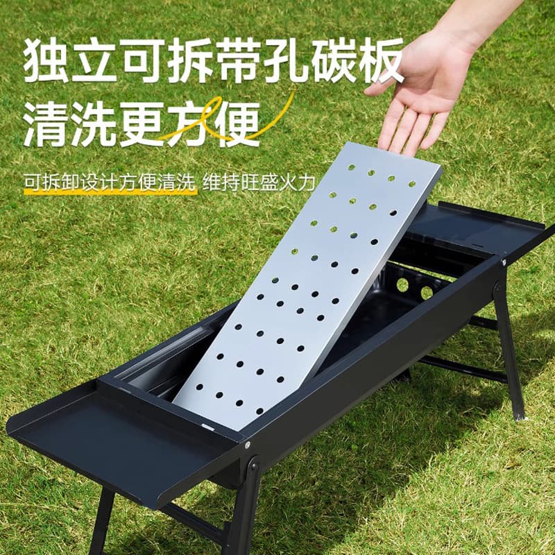 New barbecue grill outdoor portable folding barbecue grill large barbecue grill home outdoor 3