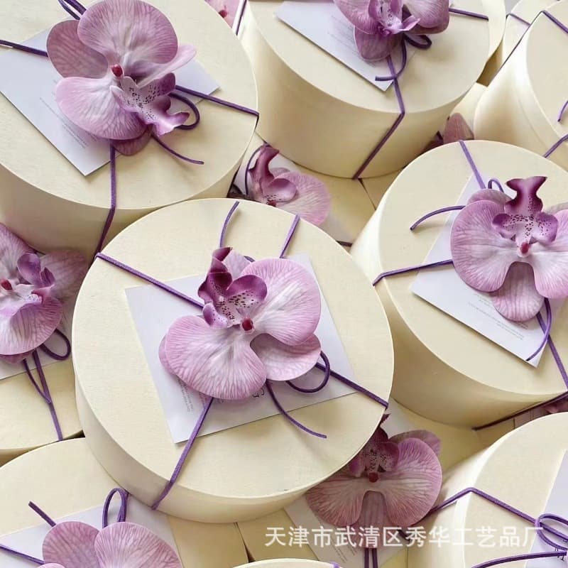 3D Print Film Phalaenopsis Flower Head Marriage Sugar Sugar Box Decoration Simulation Single Flower Flower Material 2