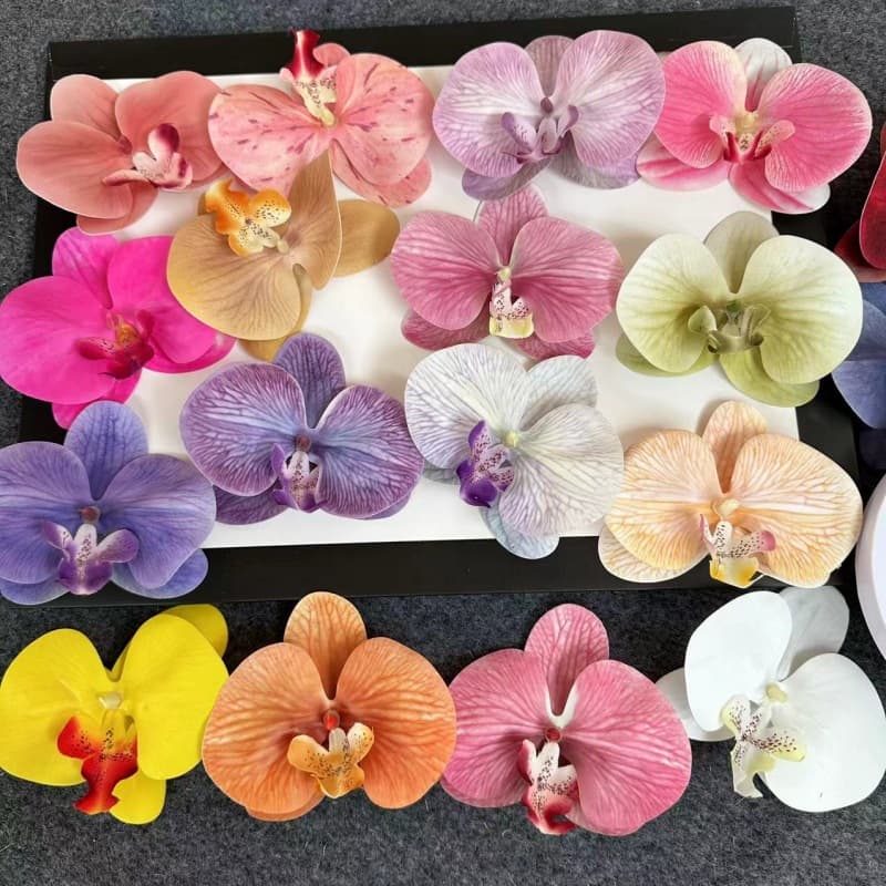 3D Print Film Phalaenopsis Flower Head Marriage Sugar Sugar Box Decoration Simulation Single Flower Flower Material 3