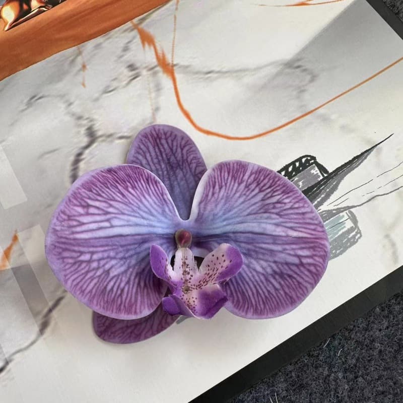 3D Print Film Phalaenopsis Flower Head Marriage Sugar Sugar Box Decoration Simulation Single Flower Flower Material 4
