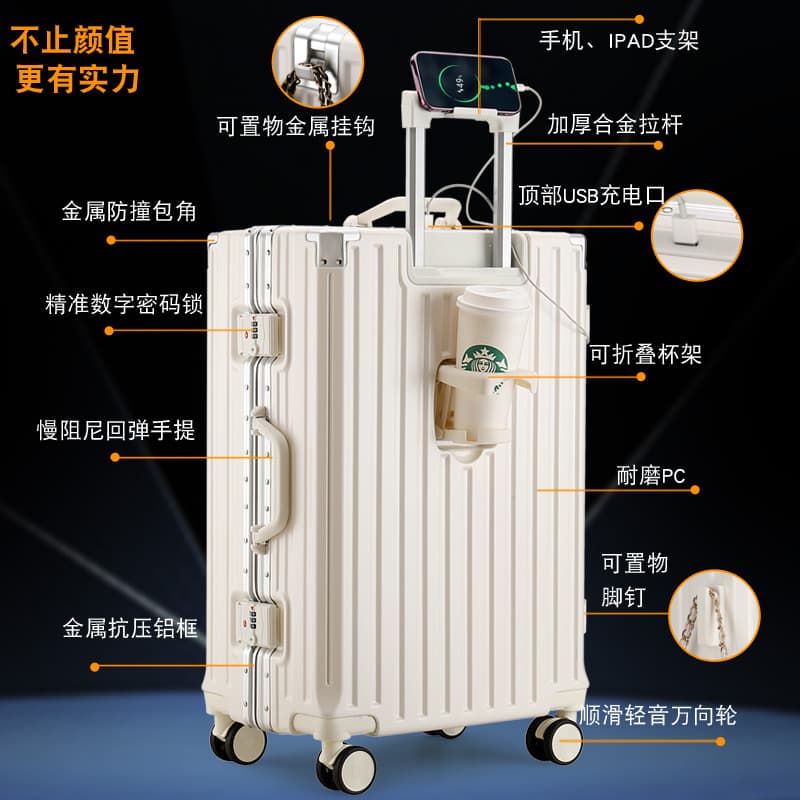 (Wholesale), capacious suitcase, glass holder for students 2