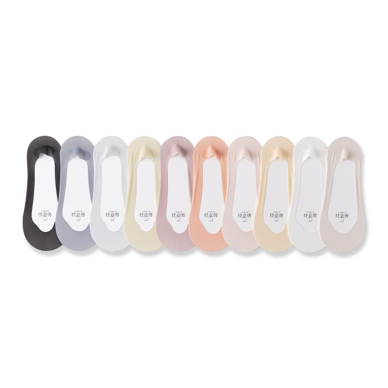 Silk summer thin cotton breathable non-slip invisible high heels low-cut, socks, absorbs sweat and smell 5