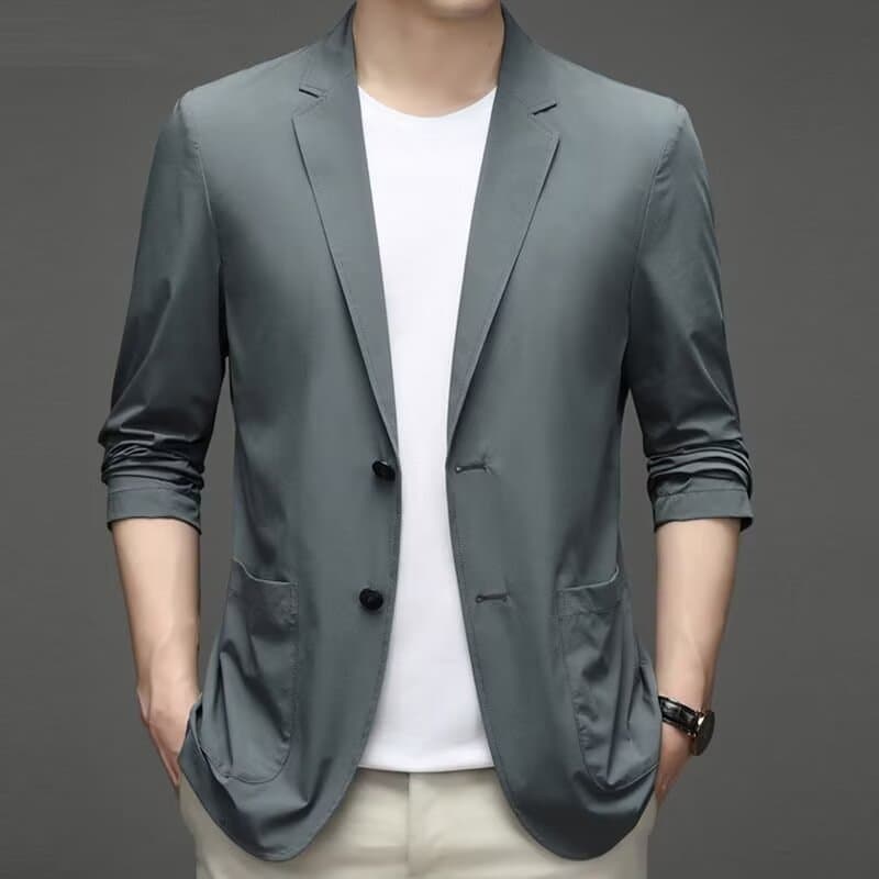 Trend men's autumn universal casual suit, Korean style, loose fit, retro Hong Kong 80s–90s style 4
