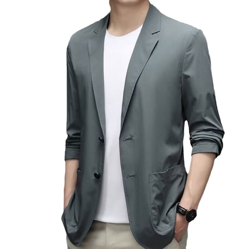 Trend men's autumn universal casual suit, Korean style, loose fit, retro Hong Kong 80s–90s style 5
