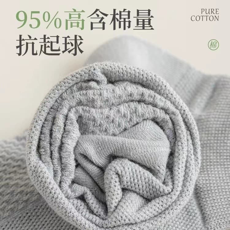 Men's summer thin cotton breathable socks, antibacterial treatment, absorbs sweat and smell 3