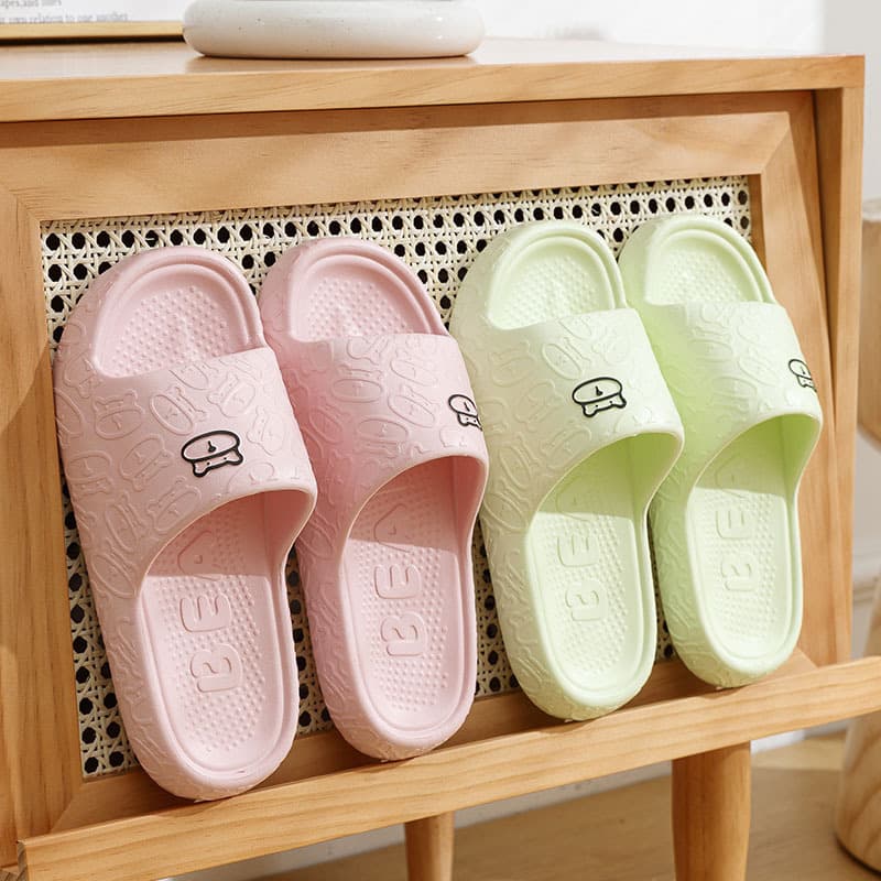 Non-slip cartoon summer women's slippers, men's slippers platform for bathroom, for beloved, suitable for outdoor wear 3