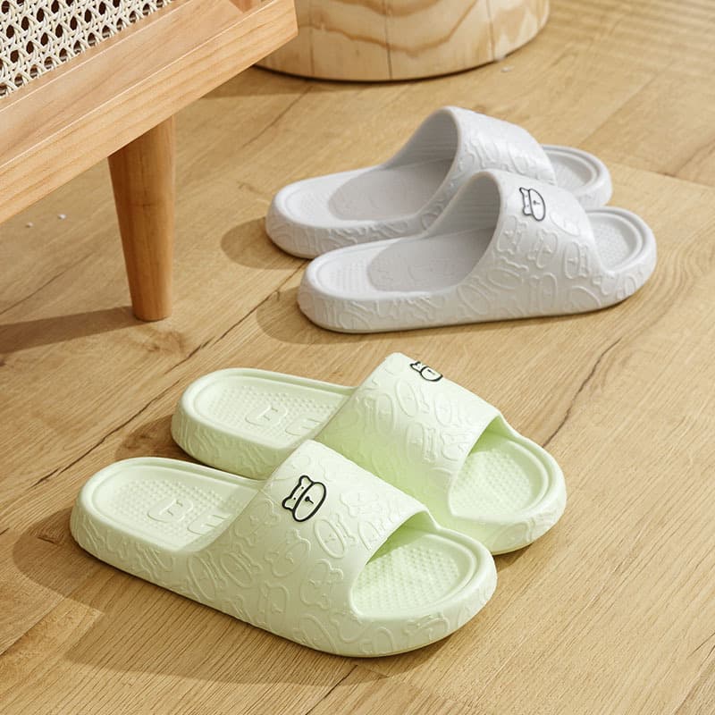 Non-slip cartoon summer women's slippers, men's slippers platform for bathroom, for beloved, suitable for outdoor wear 4
