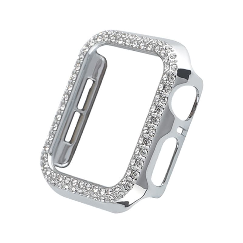 Suitable for Apple iwatchs10 watch case with diamond hollow s8 double row diamond watch case watches9 watch protective case 5